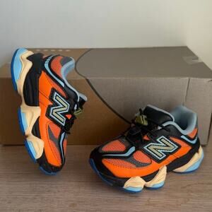 New Balance 9060 Sun Glow/Black Toddler Sneakers - SZ 7 C